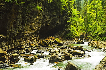 Breitachklamm Gorge, Allgau, Bavaria, Germany, Europe 