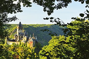 Cochem Imperial Castle (Reichsburg), Rhineland-Palatinate, Germany, Europe