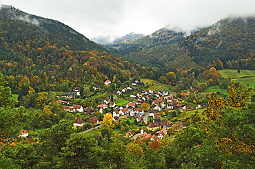 Nothweiler village, Palatinate Forest, Rhineland-Palatinate, Germany, Europe