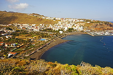 View of San Sebastian de la Gomera, La Gomera, Canary Islands, Spain, Atlantic, Europe