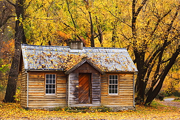 Miner's hut, Arrowtown, Central Otago, South Island, New Zealand, Pacific