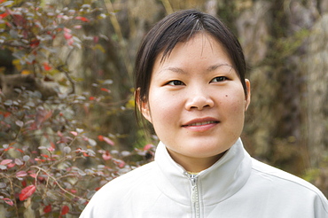 Portrait of a young Chinese woman, Huangshan City (Tunxi), Anhui Province, China, Asia