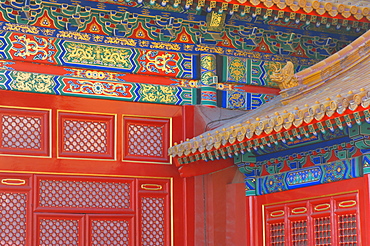 Architectural detail, Forbidden City (Palace Museum), Beijing, China, Asia