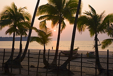 Ngapali Beach and Bay of Bengal, Thantwe, Myanmar (Burma), Asia