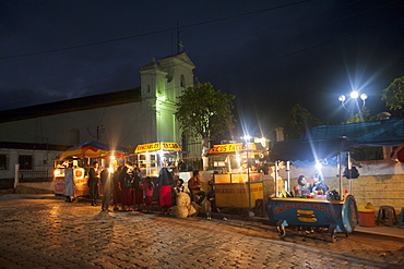 Street food vendors, Nebaj, Guatemala, Central America