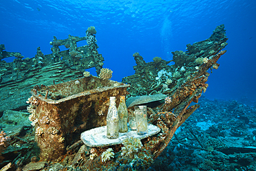 Wreckage of Heaven One Wreck, Abu Dabab, Red Sea, Egypt