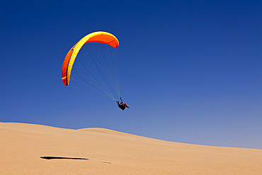 Paragliding over Dunes of Namib Desert, Long Beach, Swakopmund, Namibia