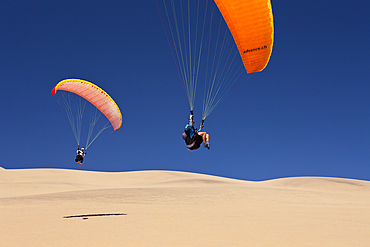 Paragliding over Dunes of Namib Desert, Long Beach, Swakopmund, Namibia