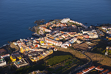 Aerial View of Los Gigantes, Tenerife, Canary Islands, Spain