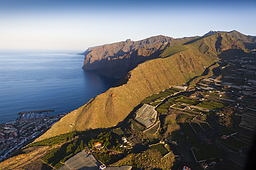 Aerial View of Los Gigantes, Tenerife, Canary Islands, Spain