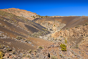 Black Moonlandscape at Teide National Park, Tenerife, Canary Islands, Spain