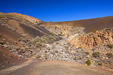 Black Moonlandscape at Teide National Park, Tenerife, Canary Islands, Spain