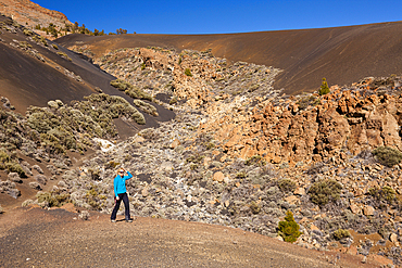 Black Moonlandscape at Teide National Park, Tenerife, Canary Islands, Spain