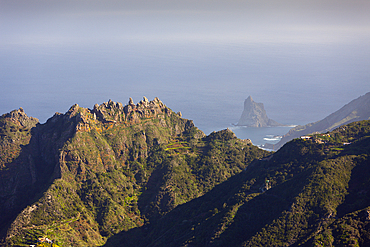 View from Taborno to Anaga Mountains, Tenerife, Canary Islands, Spain