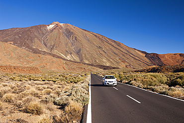 Road TF 21 to Teide Volcano, Tenerife, Canary Islands, Spain