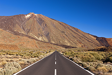 Road TF 21 to Teide Volcano, Tenerife, Canary Islands, Spain