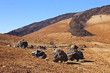 Teide Eggs or Lava Accreation Balls in Teide National Park, Tenerife, Canary Islands, Spain