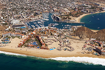 Playo Solmar Beach and Harbour of Cabo San Lucas, Cabo San Lucas, Baja California Sur, Mexico