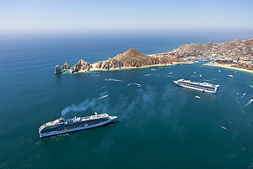 Cruise Ship at Cabo San Lucas, Cabo San Lucas, Baja California Sur, Mexico