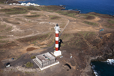 Aerial View of Lighthouse Faro de punta Abona, Tenerife, Spain