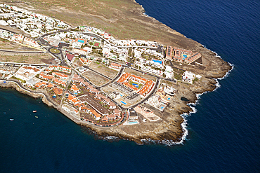 Aerial View of El Poris de Abona, Tenerife, Spain