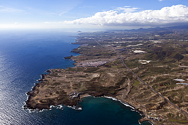 Aerial View of Coast near Abades, Tenerife, Spain