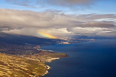 Aerial View of Coast near Gueimar, Tenerife, Spain