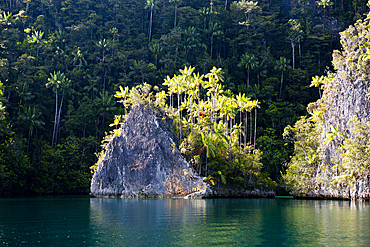 Rock Islands at Strait of Iris, Triton Bay, West Papua, Indonesia