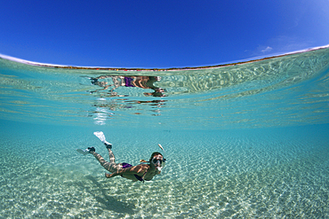 Snorkeling in Lagoon, Fadol, Kai Islands, Moluccas, Indonesia