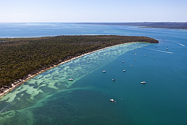 Aerial View of Peel Island, Moreton Bay, Brisbane, Australia