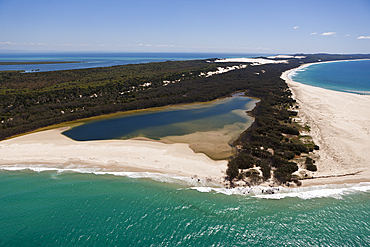 Aerial View of Moreton Island, Brisbane, Australia