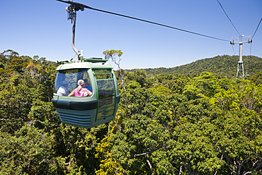 With the Skyrail Rainforest Cableway to Kuranda, Cairns, Australia