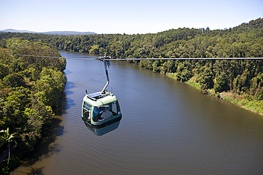 With the Skyrail Rainforest Cableway to Kuranda, Kuranda, Cairns, Australia