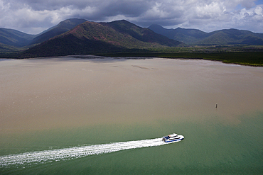 Boat in Trinitay Bay, Trinity Inlet, Queensland, Australia