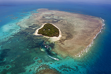 Aerial View of Green Island, Great Barrier Reef, Queensland, Australia