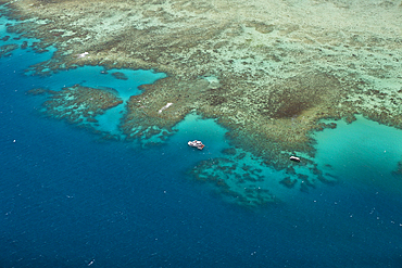 Aerial View of Great Barrier Reef, Queensland, Australia