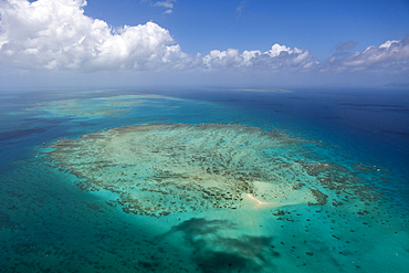 Aerial View of Great Barrier Reef, Queensland, Australia