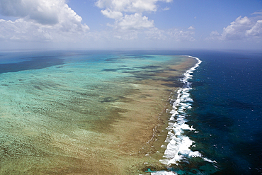 Aerial View of Great Barrier Reef, Queensland, Australia