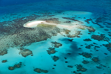 Aerial View of Great Barrier Reef, Queensland, Australia