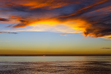 Sunset over Ocean, Mary Island, Solomon Islands