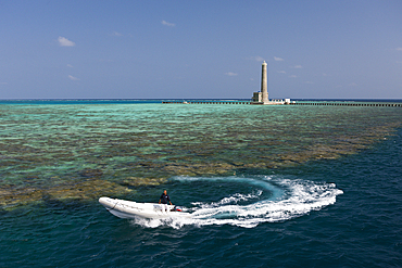 Lighthouse of Sanganeb Reef, Red Sea, Sudan