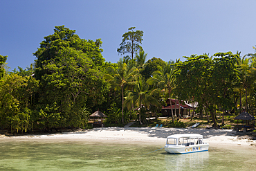 Beach of Capepaperu Resort, Ambon, Moluccas, Indonesia