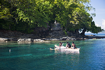 Fishermen pulling Net, Ambon, Moluccas, Indonesia