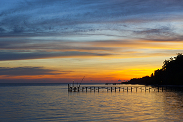 Sunset at Papua Explorers Resort, Gam, Raja Ampat, West Papua, Indonesia