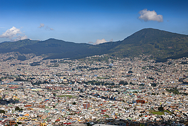 Aerial View of Capital Quito, Ecuador