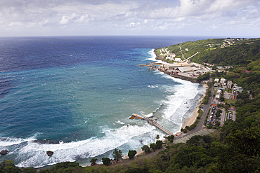 Over View of Flying Fish Cove, Christmas Island, Australia