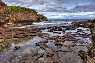 Coral Rock Pools at Lily Beach, Christmas Island, Australia