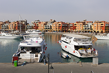 Scuba Diving Boats at Marina of Hurghada, Red Sea, Egypt