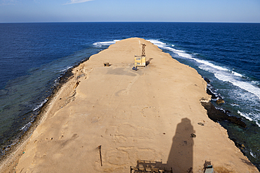 View from Big Brother Island Lighthouse, Brother Islands, Red Sea, Egypt