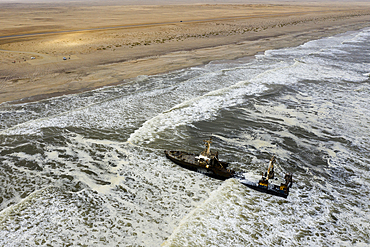 Shipwreck Zeila at Skeleton Coast, Henties Bay, Namibia